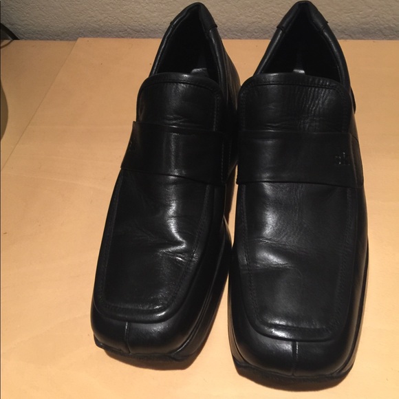 Stephane Kelian Mens Blk Wedge Shoes   Sz 10. - Picture 1 of 7